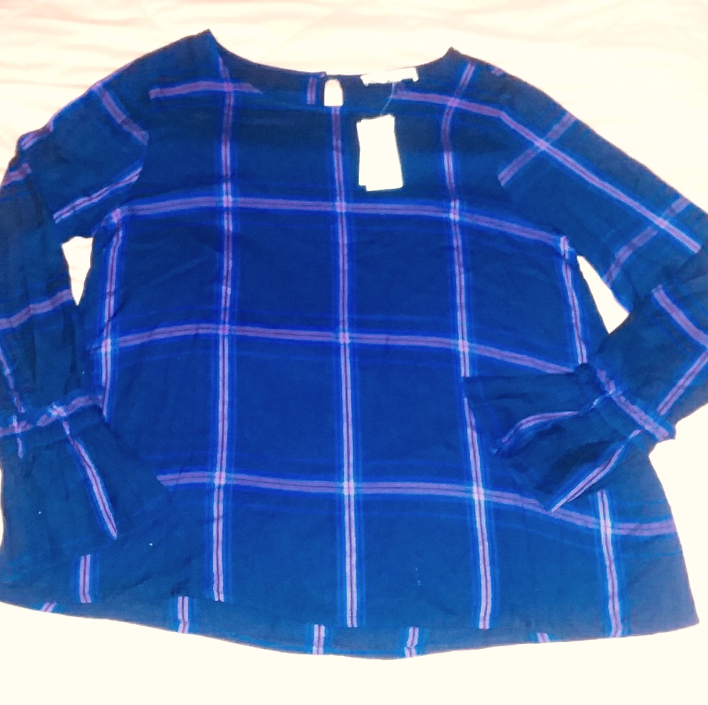 Philosophy blue/purple top NWT size Large